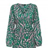 ONLY ONLNOVA LIFE L/S SIRI DRESS AOP PTM GREEN