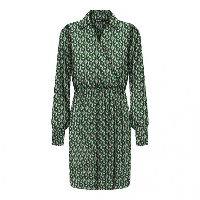 ONLY ONLJENNY L/S WRAP DRESS PTM GREEN