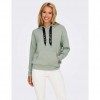 ONLY ONLFANCY L/S HOOD STRING SWT AQUA GRAY ONLY ONLFANCY L/S HOOD STRING SWT AQUA GRAY