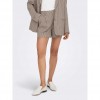 ONLY  ONLMOLLY HW CHECK SHORTS TLR BEIGE