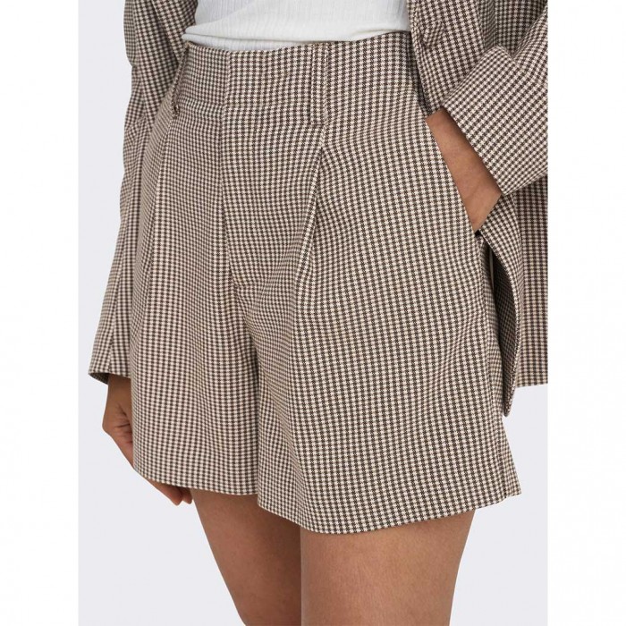 ONLY  ONLMOLLY HW CHECK SHORTS TLR BEIGE