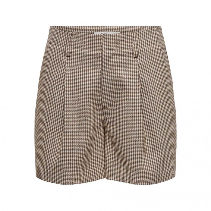 ONLY  ONLMOLLY HW CHECK SHORTS TLR BEIGE