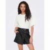 ONLY  ONLHEIDI FAUX LEATHER SHORTS NOOS OTW BLACK