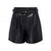 ONLY  ONLHEIDI FAUX LEATHER SHORTS NOOS OTW BLACK