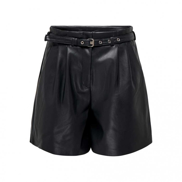 ONLY  ONLHEIDI FAUX LEATHER SHORTS NOOS OTW BLACK