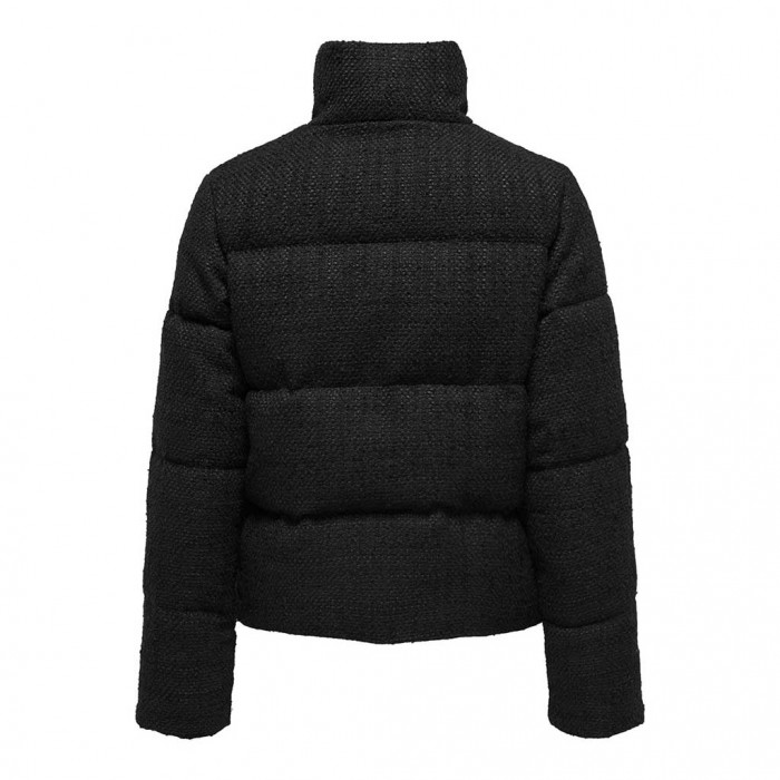 ONLY ONLWIKI BOUCLE MIX PUFFER JACKET OTW BLACK