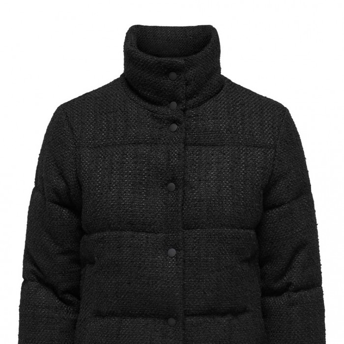 ONLY ONLWIKI BOUCLE MIX PUFFER JACKET OTW BLACK