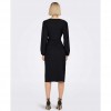 ONLY ONLMERLE L/S WRAP MIDI DRESS JRS BLACK