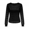 ONLY ONLMADDY L/S LACE TOP JRS BLACK