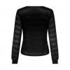 ONLY ONLMADDY L/S LACE TOP JRS BLACK