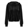 ONLY ONLREBEL L/S ZIP HOOD CC SWT BLACK