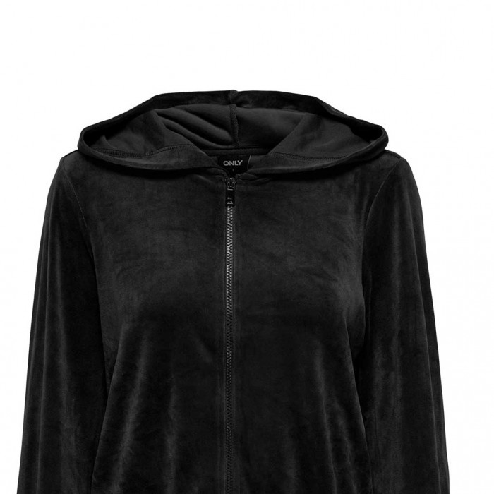 ONLY ONLREBEL L/S ZIP HOOD CC SWT BLACK