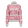 ONLY ONLCARIN LIFE LS JQ ROLL NECK KNT PINK