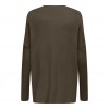 ONLY ONLIBI LS LOOSE O-NECK CC KNT BROWN