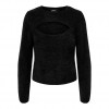 ONLY ONLPIUMO LS O-NECK KNT BLACK