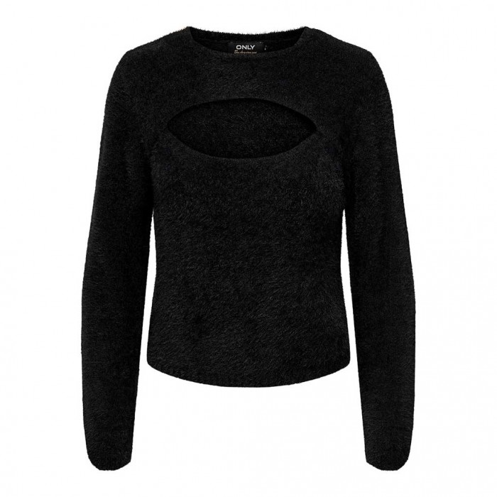 ONLY ONLPIUMO LS O-NECK KNT BLACK