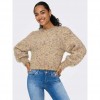 ONLY  ONLFANTASTICO LS GLITTER O-NECK KNT BEIGE