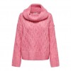 ONLY ONLCHUNKY LS CABLE ROLLNECK KNT PINK