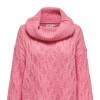 ONLY ONLCHUNKY LS CABLE ROLLNECK KNT PINK