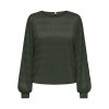 ONLY  ONLMADDY L/S LACE TOP JRS GREEN