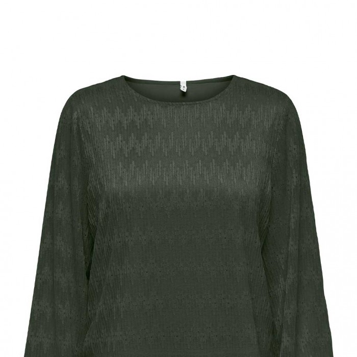 ONLY  ONLMADDY L/S LACE TOP JRS GREEN