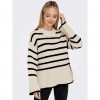 ONLY ONLSIA LS LOOSE ONECK KNT BEIGE