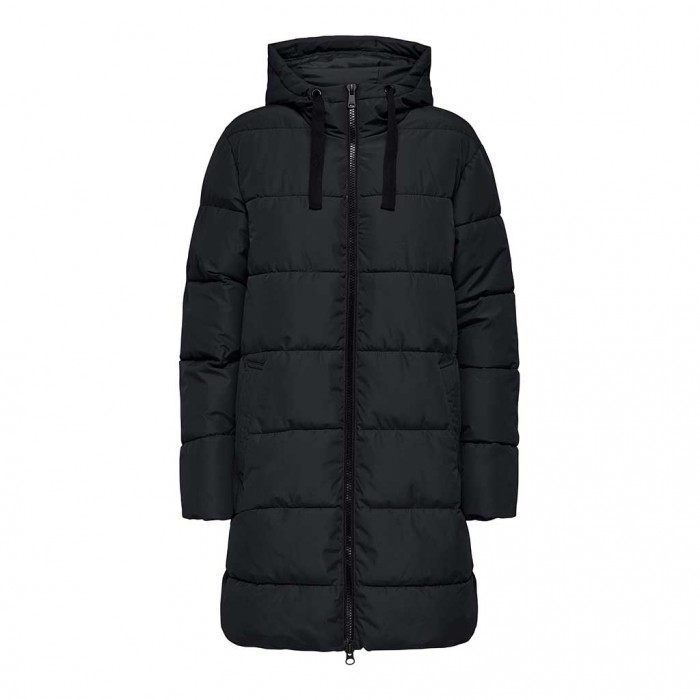 ONLY ONLCLAIR PUFFER HOOD COAT OTW CC BLACK