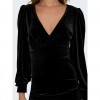 ONLY ONLSMOOTH LIFE L/S V-NECK DRESS JRS BLACK