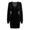 ONLY ONLSMOOTH LIFE L/S V-NECK DRESS JRS BLACK