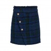 ONLY ONLVALINKA BOUCLE SKIRT OTW BLACK/BLUE