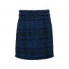 ONLY ONLVALINKA BOUCLE SKIRT OTW BLACK/BLUE