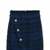 ONLY ONLVALINKA BOUCLE SKIRT OTW BLACK/BLUE