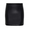 ONLY ONLMIRI LIFE MW FAUX LEA ZIP SKIRT PNT BLACK