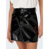 ONLY ONLSAVITA HW VINYL SKIRT PNT BLACK