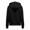 ONLY ONLFANCY L/S ZIP PEARL HOOD SWT BLACK