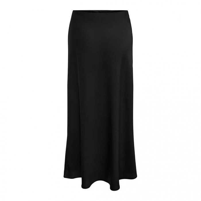 ONLY ONLCHIGO ANKEL SATIN SKIRT WVN BLACK