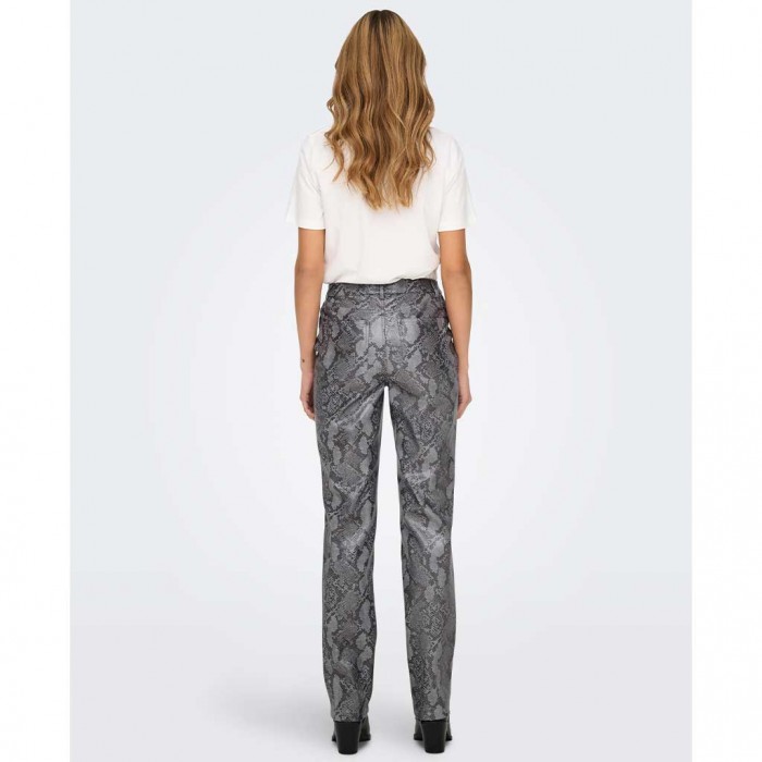 ONLY  ONLAZULA HW STR SNAKE PANT PNT GREY