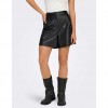 ONLY ONLPENNY FAUX LEATHER SHORTS OTW BLACK