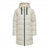 ONLY ONLCLAIR PUFFER HOOD COAT OTW CC ECRU