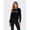 ONLY ONLAMY LIFE L/S O-NECK PEARL SWT BLACK