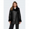 ONLY  ONLMARIAM BONDED COAT OTW BLACK