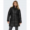 ONLY  ONLELSIE FAUX LEATHER PUFFER COAT CC OTW BLACK