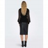 ONLY  ONLJULIE LIFE LS MIX O-NECK CC KNT BLACK