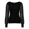 ONLY  ONLJULIE LIFE LS MIX O-NECK CC KNT BLACK