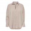 ONLY ONLZAZIMA L/S LOOSE SHIRT WVN BEIGE