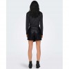 ONLY ONLCOLLIE HW FAUX LEATHER SKORT PNT BLACK