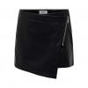 ONLY ONLCOLLIE HW FAUX LEATHER SKORT PNT BLACK