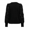 ONLY ONLROSANNA L/S O-NECK MIX CS SWT BLACK