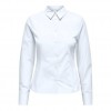 ONLY ONLLETTA COMO LS FITTED SHIRT WVN WHITE