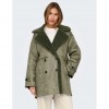 ONLY ONLYLVA BONDED SHERPA COAT CC OTW GREEN